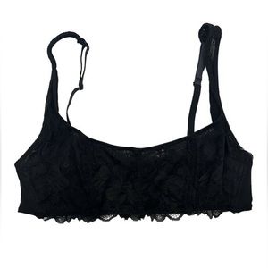 NWOT Free People black Lace corset bra